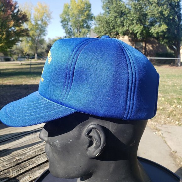 Vtg Blanchat Machine‎ 50tn Annv 1989 Blue Rope Snap Back Baseball Hat Cap - Picture 3 of 10